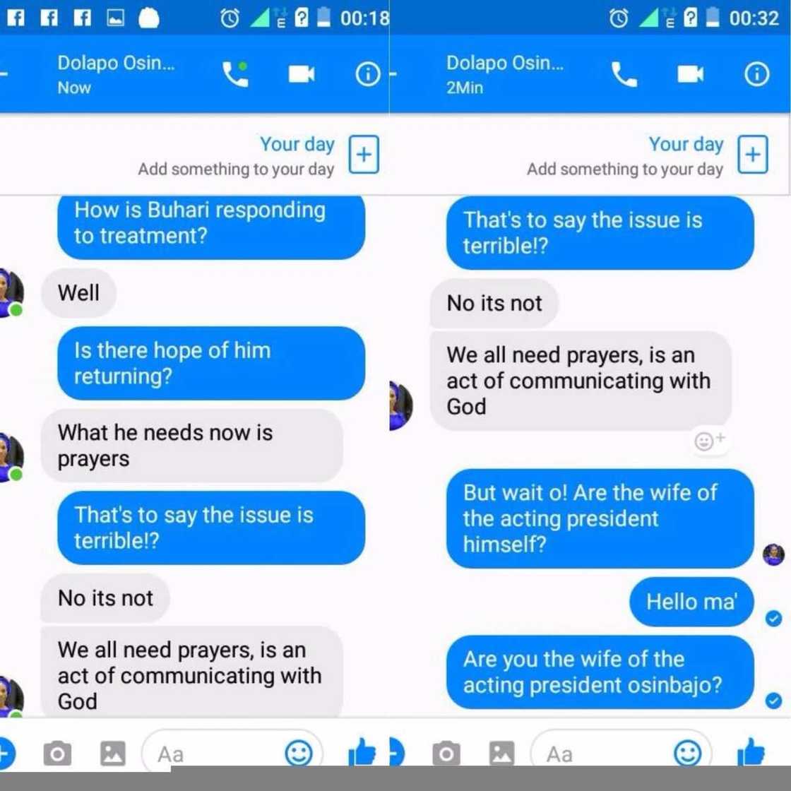 Scammer impersonates wife of the Acting President Osinbajo on Facebook, scams Nigerians Scammer impersonates wife of the Acting President Osinbajo on Facebook, scams Nigerians