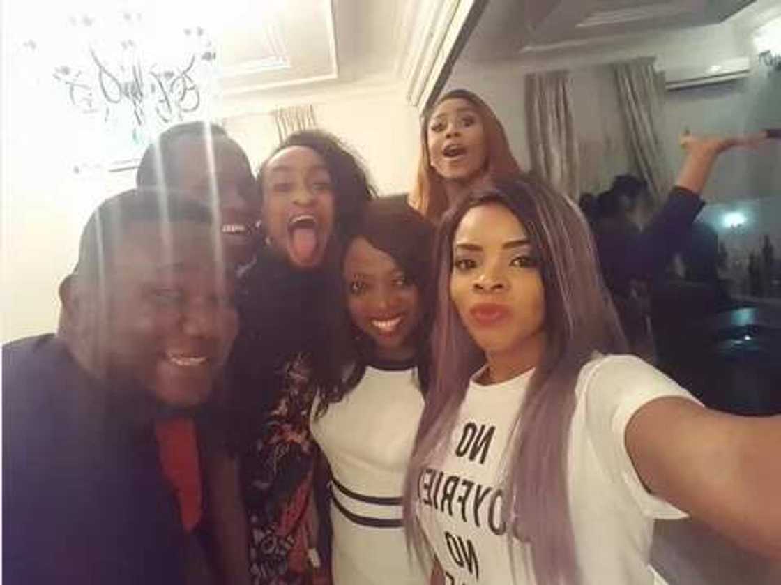 See How Celebrities Storm Linda Ikeji's Christmas Party