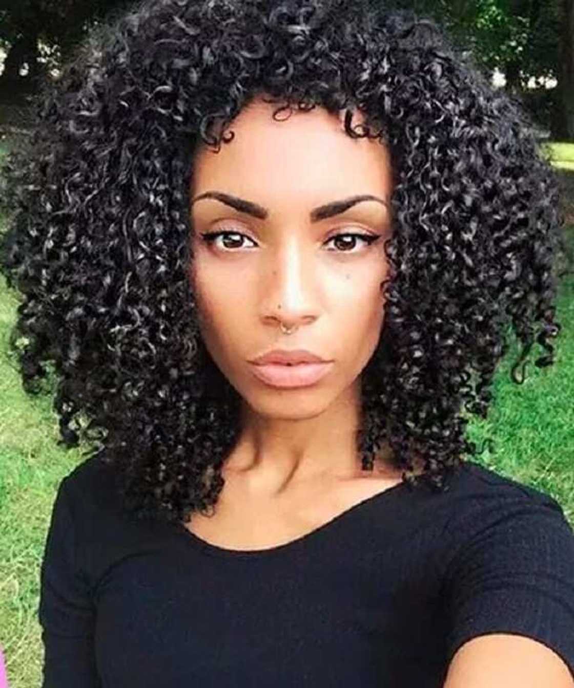 Natural hairstyles for medium length hair