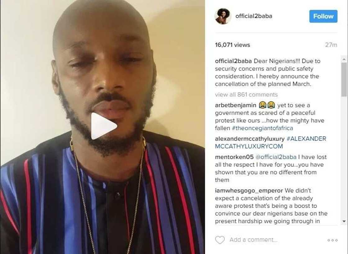 Breaking: 2baba cancels nationwide protest Breaking: 2baba cancels nationwide protest
