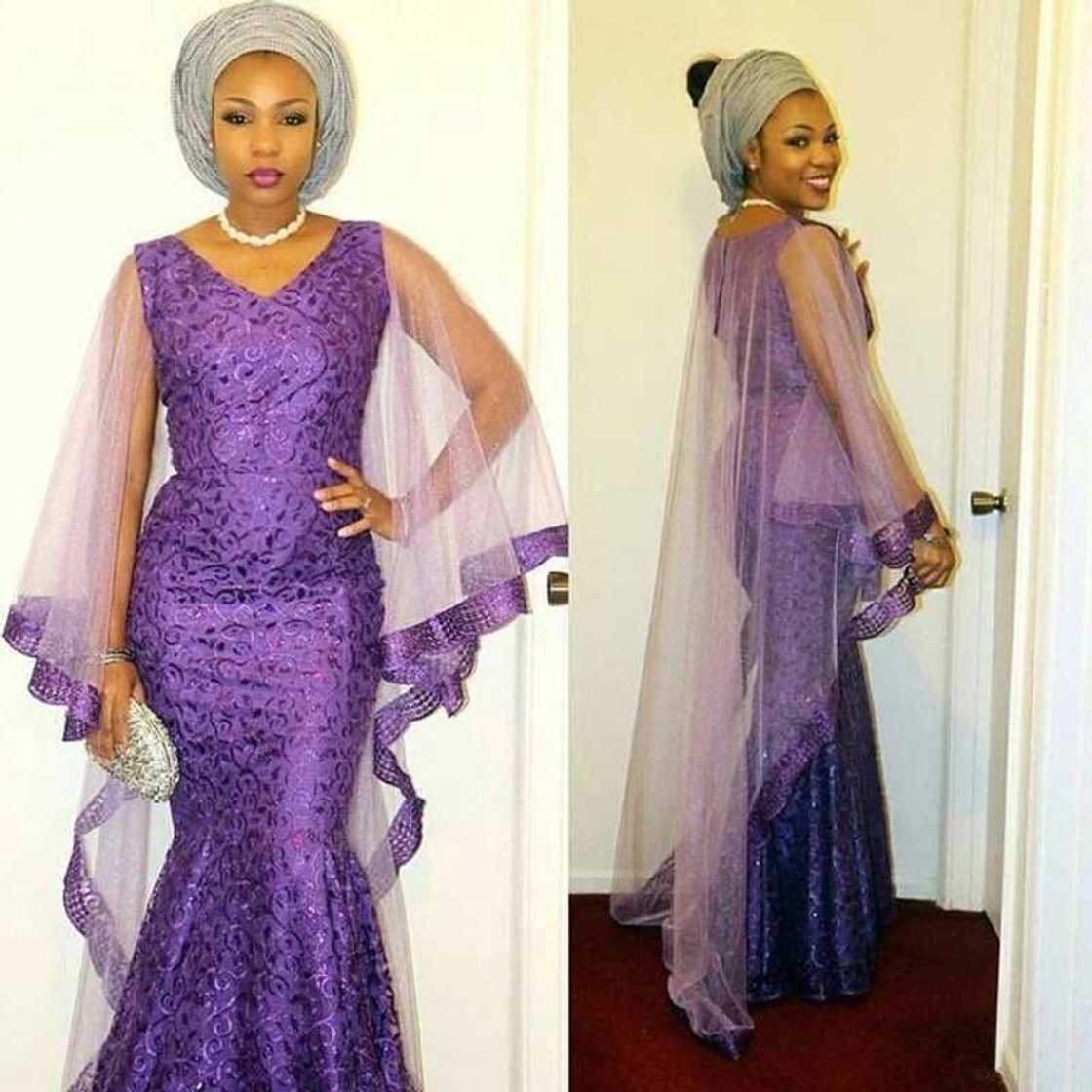 Nigerian dinner gowns with cape Nigerian dinner gowns with cape
