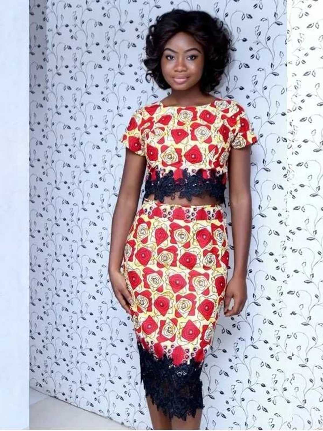 Ankara and lace