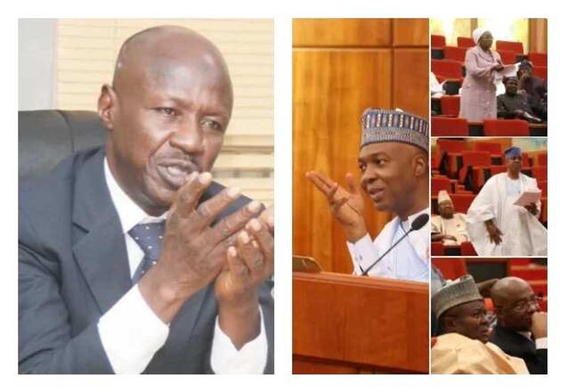 Tana-kasa-tana-dabo! An baiwa sanatoci sati 2 su tabbatar da Magu ko kuma.. (Karanta) Tana-kasa-tana-dabo! An baiwa sanatoci sati 2 su tabbatar da Magu ko kuma.. (Karanta)