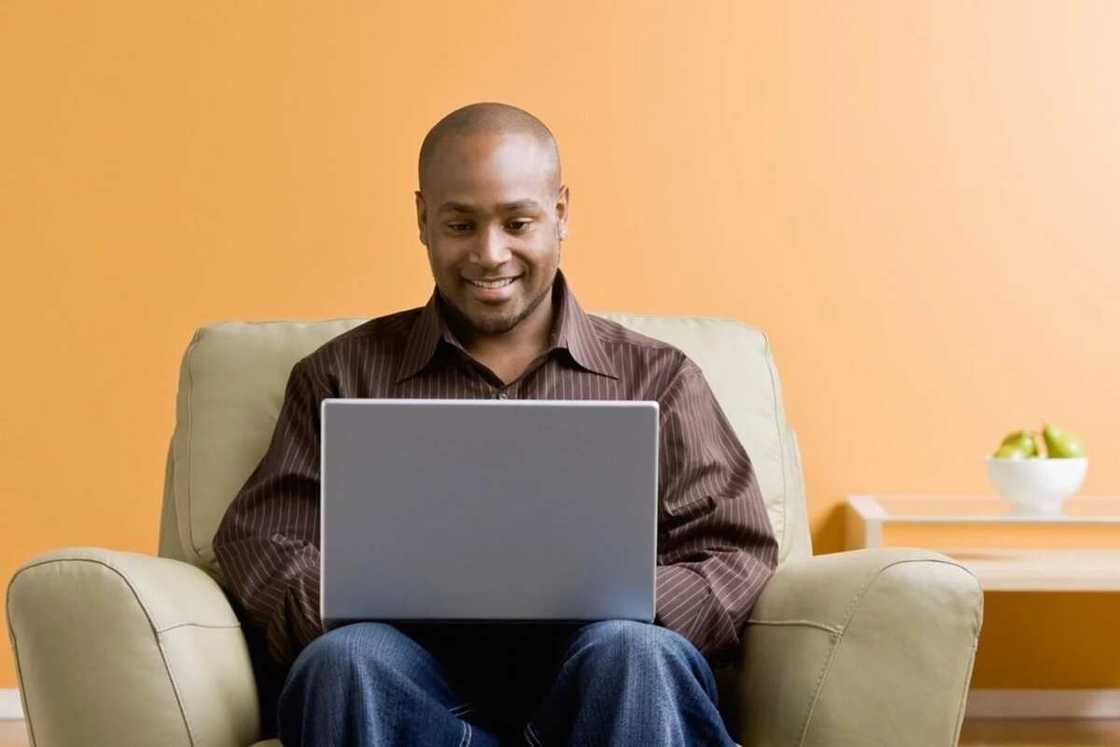 Man on laptop