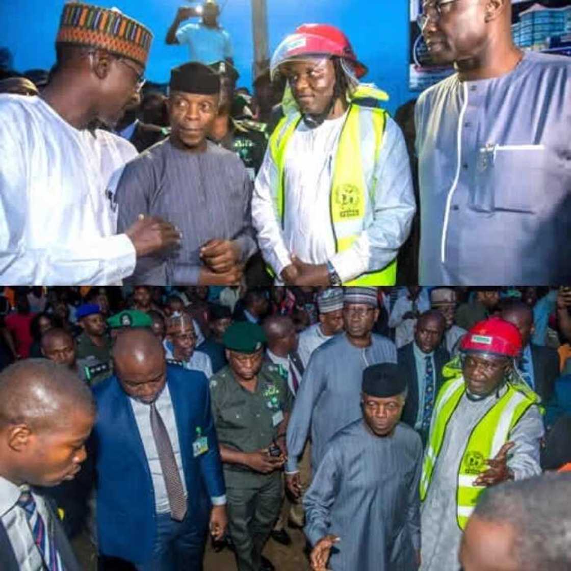 Cikin Hotuna: Osinbajo ya ziyarci wurin da Gini ya rushe a garin Abuja Cikin Hotuna: Osinbajo ya ziyarci wurin da Gini ya rushe a garin Abuja