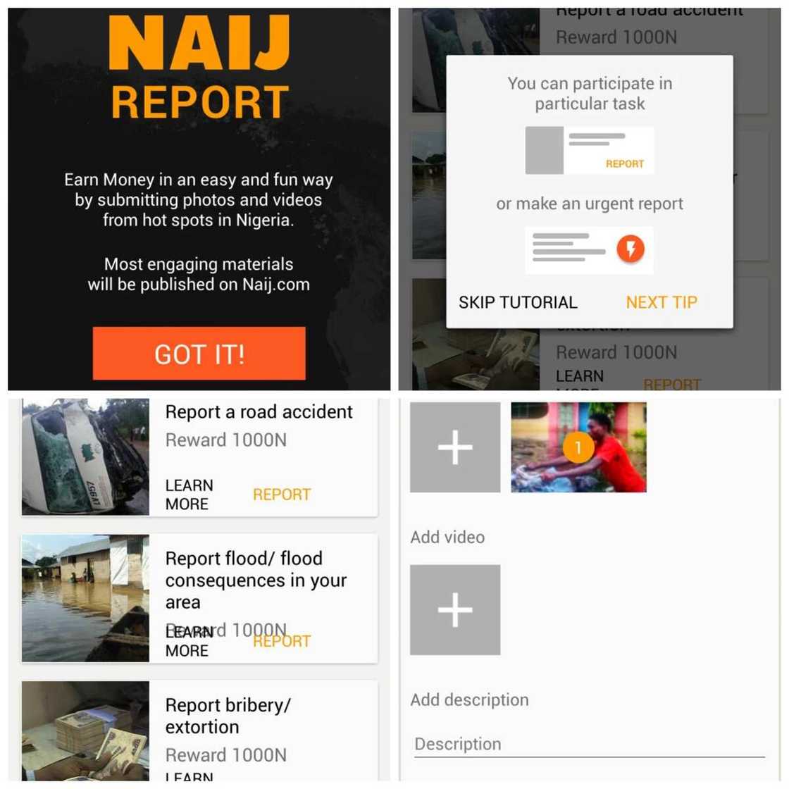 News For Money: Get Paid For Using NAIJ REPORT App News For Money: Get Paid For Using NAIJ REPORT App