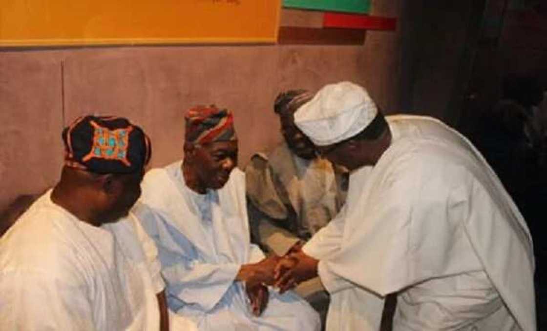 Photonews: See how Obasanjo ended feud with Gbenga Daniel Photonews: See how Obasanjo ended feud with Gbenga Daniel