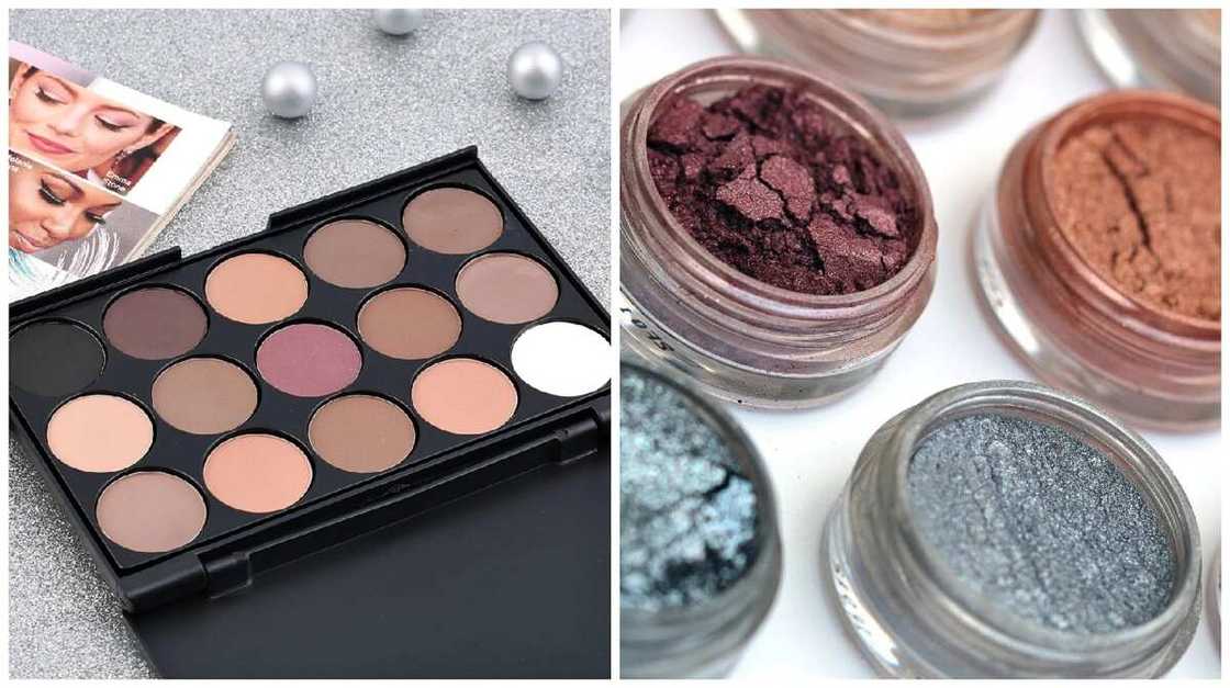 Shadows and pigments for chick eyes Shadows and pigments for chick eyes