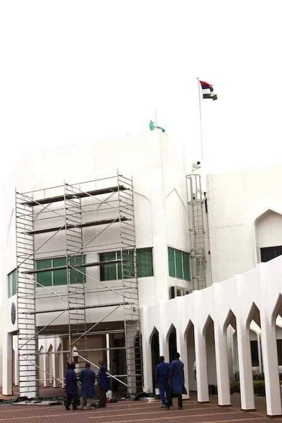 Ongoing Renovation Work At Aso Rock (SEE PHOTOS) Ongoing Renovation Work At Aso Rock (SEE PHOTOS)