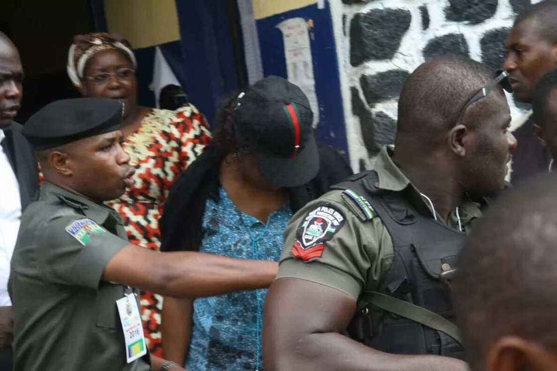 INEC official with 3 different result sheets arrested by police INEC official with 3 different result sheets arrested by police