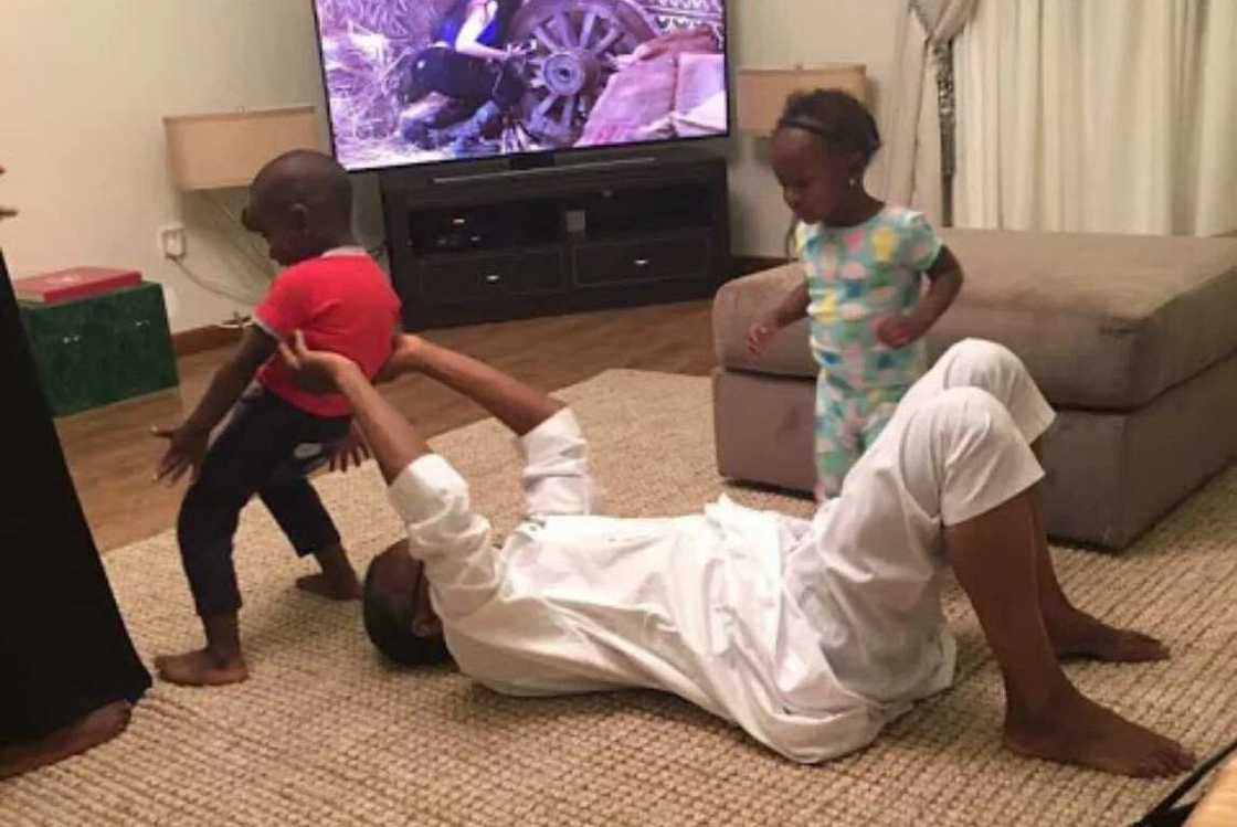 Forget politics, check out cute photos of Governor El-rufai playing with his children Forget politics, check out cute photos of Governor El-rufai playing with his children
