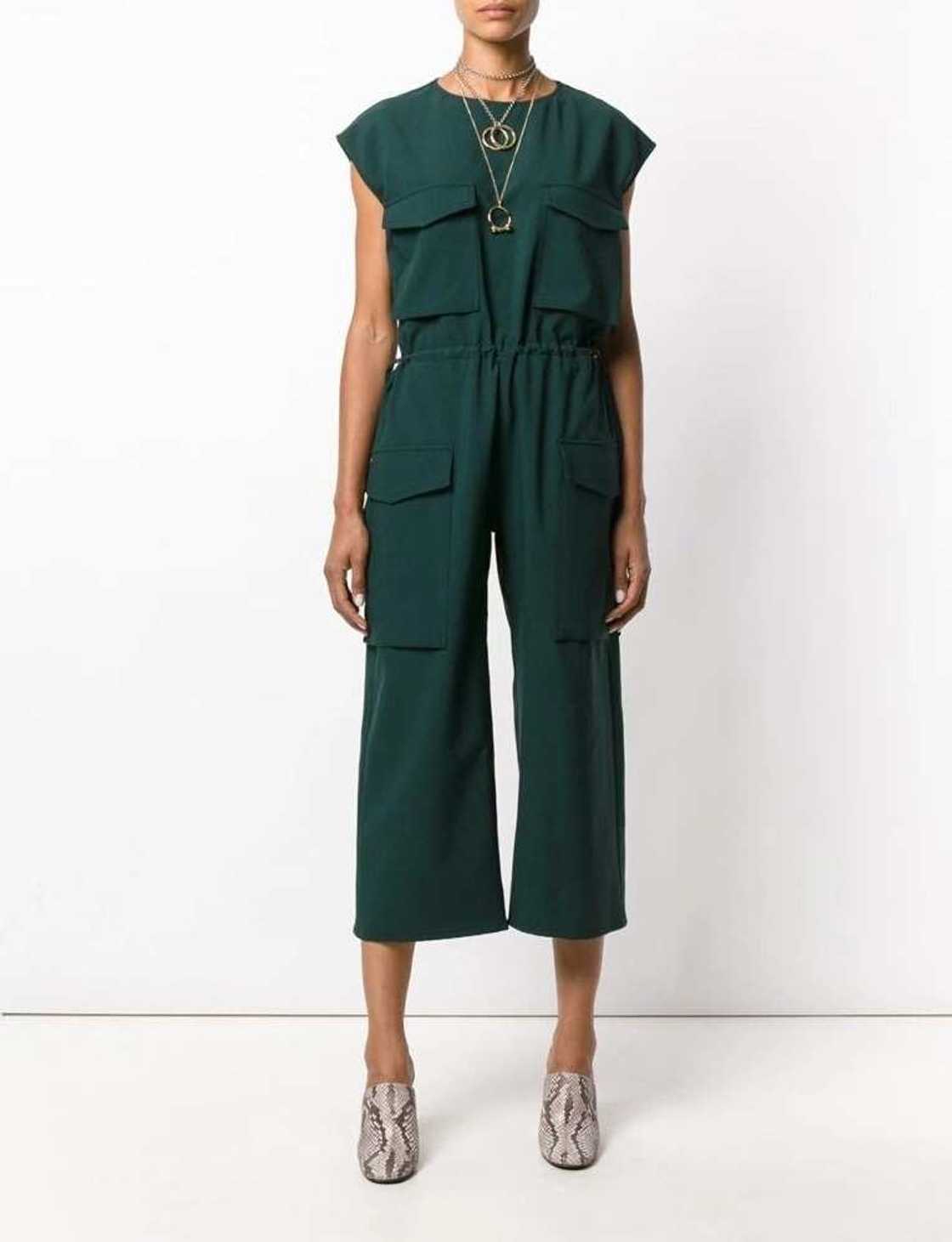 Green baggy jumpsuit