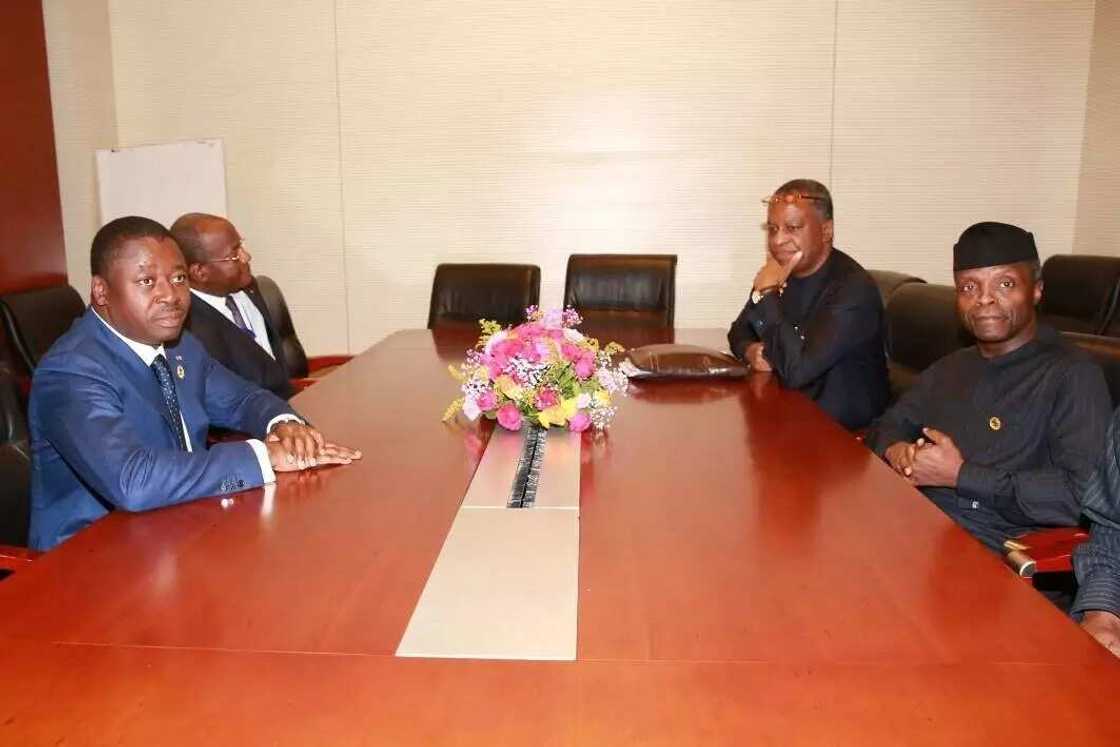 Osinbajo holds successful bilateral meeting with president Faure Gnassingbé of Togo Osinbajo holds successful bilateral meeting with president Faure Gnassingbé of Togo