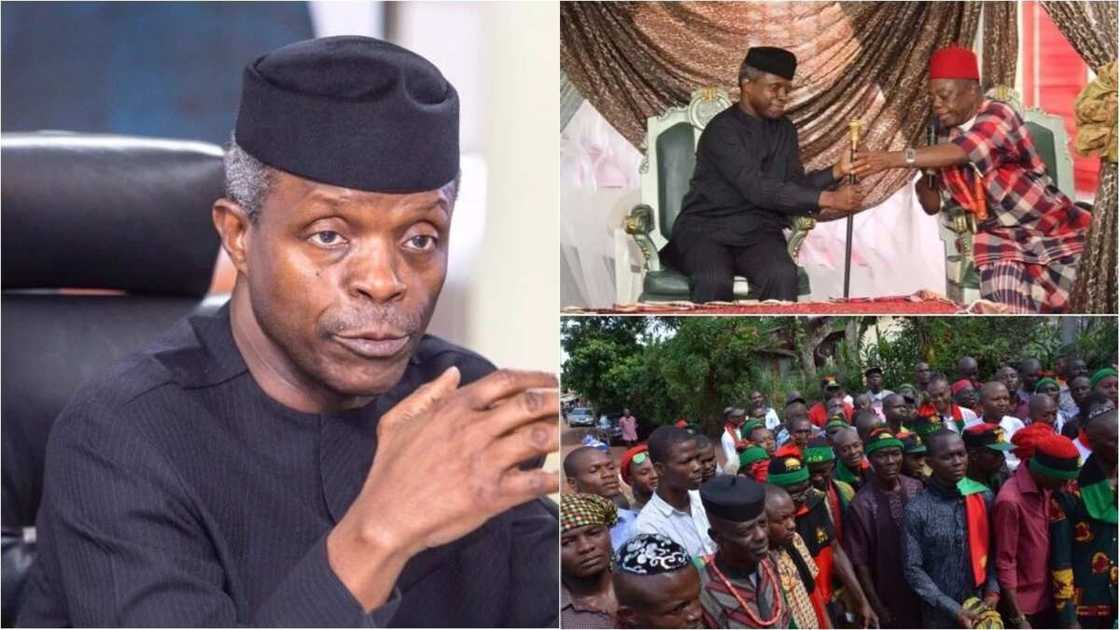 Osinbajo blames political elites for Biafra, Arewa, other ethnic tensions Osinbajo blames political elites for Biafra, Arewa, other ethnic tensions