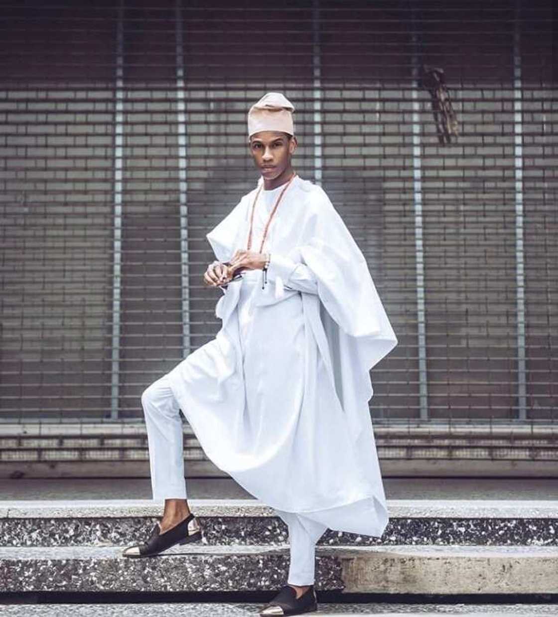 Agbada style for guys with skinny trousers