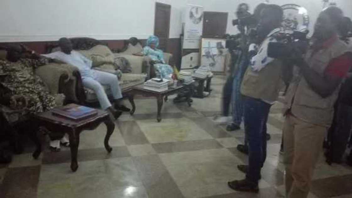 Gov Fayose visits Osun, hugs Aregbesola (see photos)