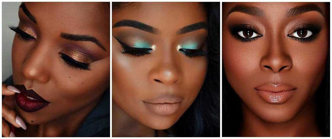 Eye makeup for dark skin