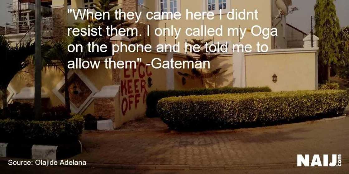 EFCC Seals Abuja House Of Former CDS, Alex Badeh EFCC Seals Abuja House Of Former CDS, Alex Badeh