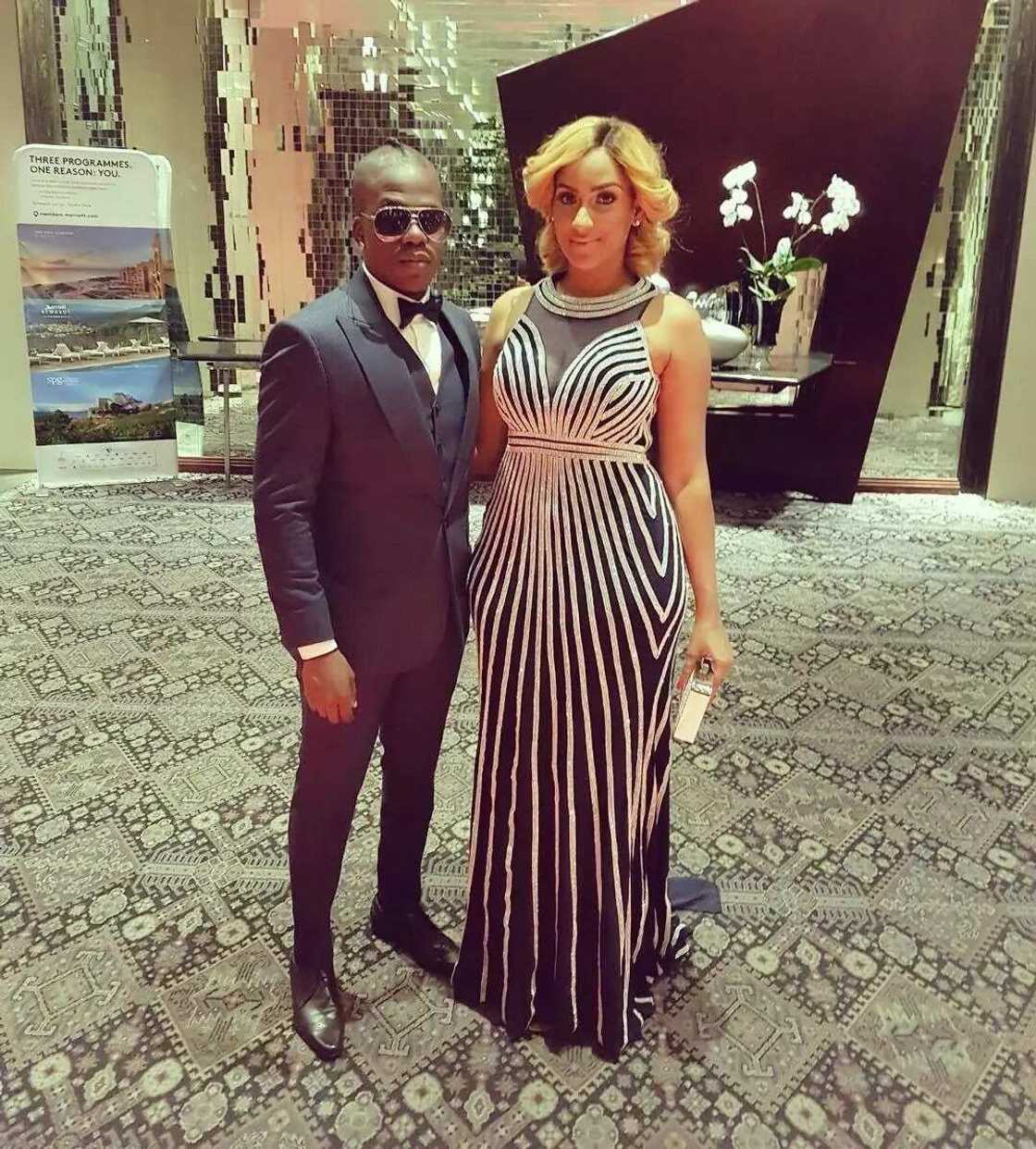 Ghanaian actress Juliet Ibrahim and Nigerian rapper Iceberg Slim