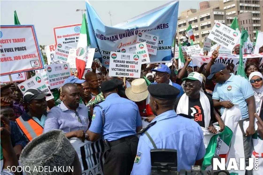 See How NLC protested against government in Abuja (photos)