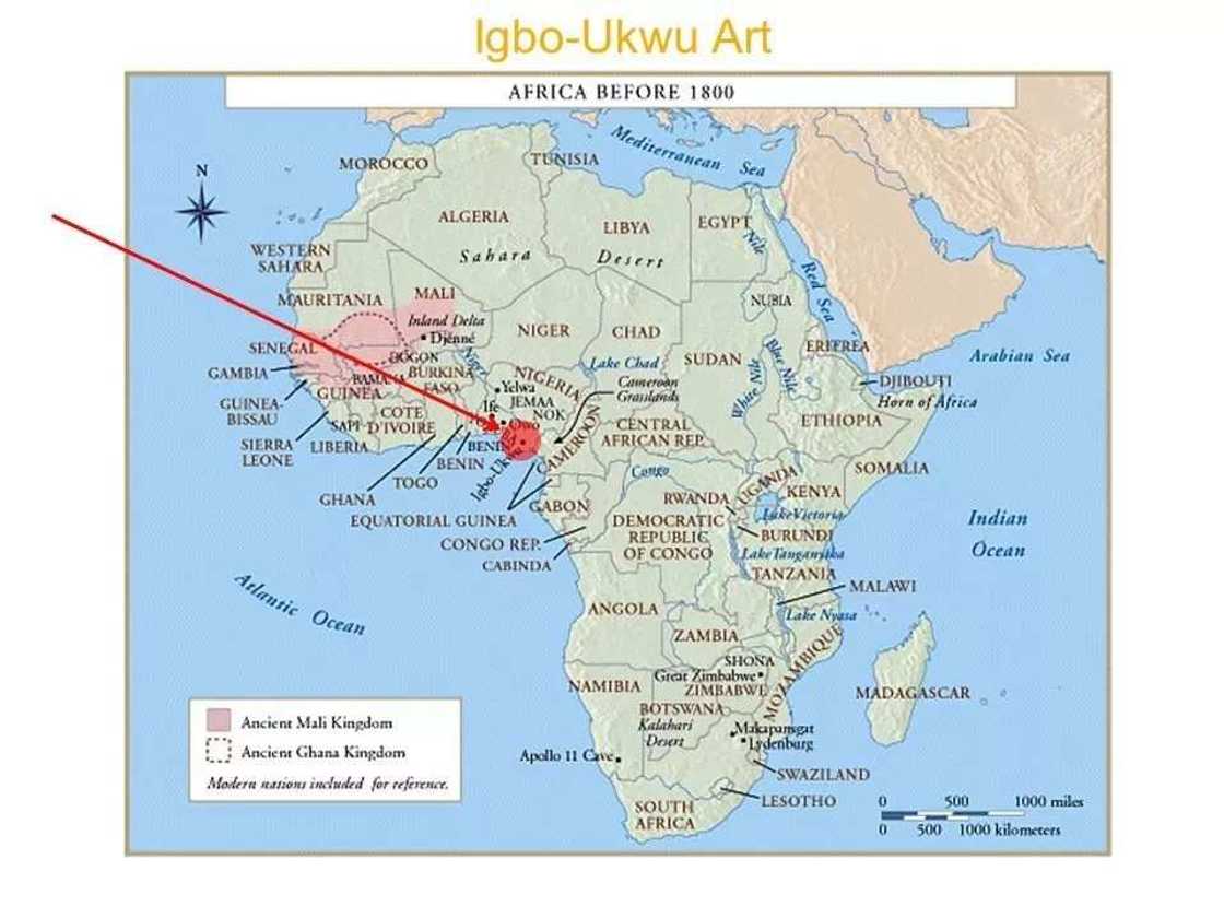 History of Igbo ukwu art location