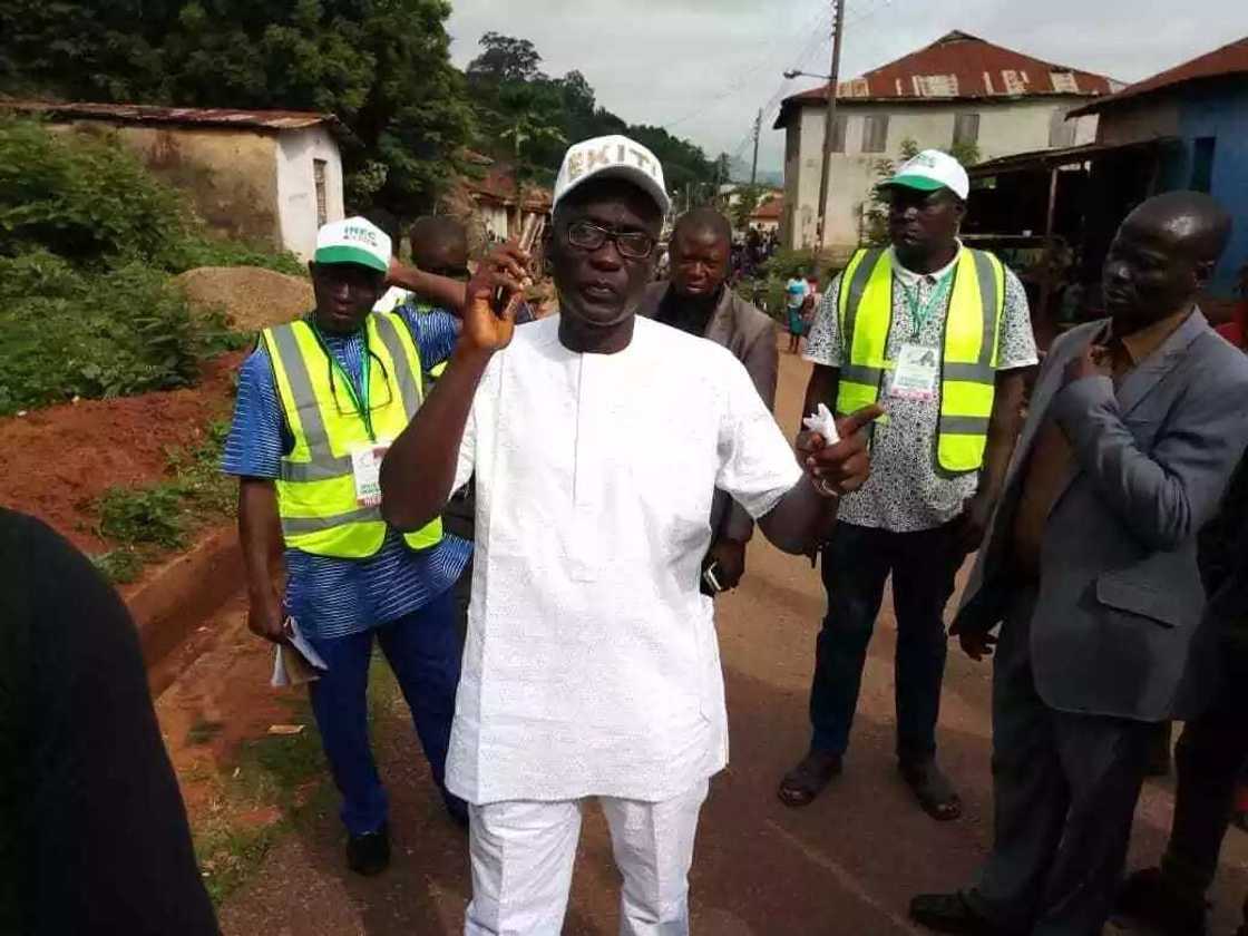 Former deputy governor Eleka says Fayose can't stop his ambition. Former deputy governor Eleka says Fayose can't stop his ambition.
