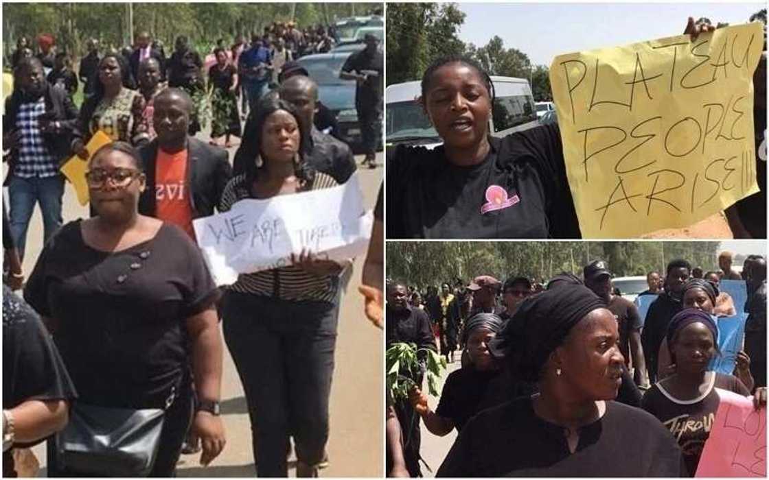 Wasu fusatattun matasa sunyi wa gidan gwamnatin jihar Filato tsinke Wasu fusatattun matasa sunyi wa gidan gwamnatin jihar Filato tsinke