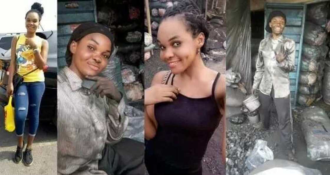 Hotunan kyaukkyawar yarinya mai kwalin digiri ta kama sana'ar sayarda gawayi - Bude kusha kallo Hotunan kyaukkyawar yarinya mai kwalin digiri ta kama sana'ar sayarda gawayi - Bude kusha kallo