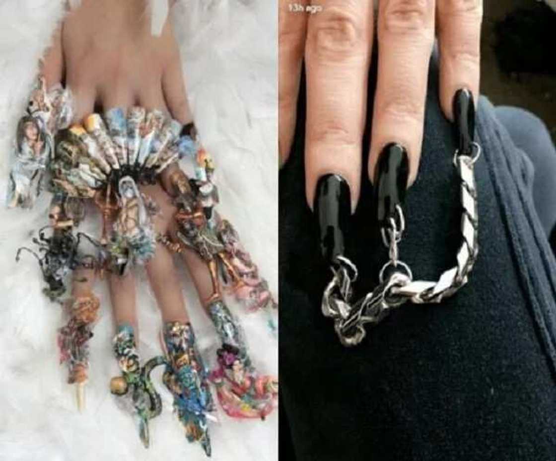 Odd nail art