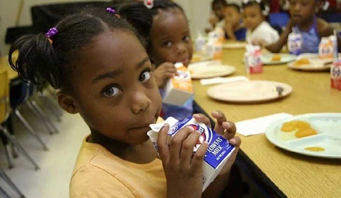 Nigerian food time table for children