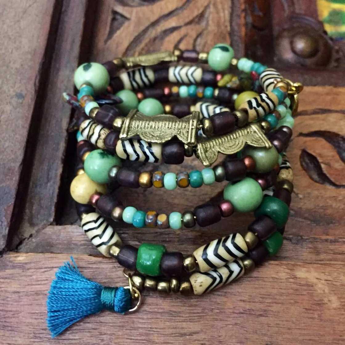 Bracelets with large beads