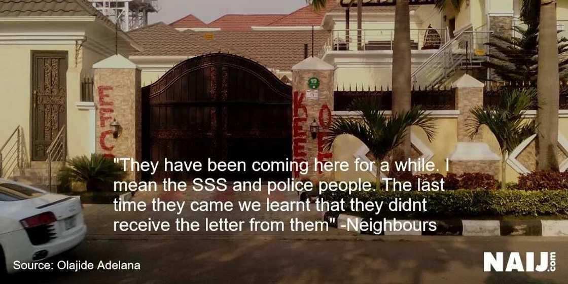 EFCC Seals Abuja House Of Former CDS, Alex Badeh EFCC Seals Abuja House Of Former CDS, Alex Badeh
