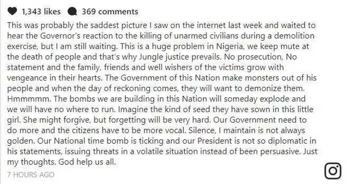 Seyi Law speaks on the Owerri killing, says our government needs to do more Seyi Law speaks on the Owerri killing, says our government needs to do more