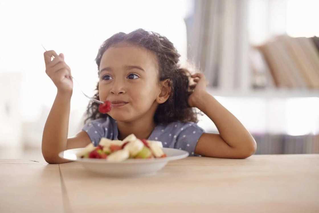 Nigerian food time table for children