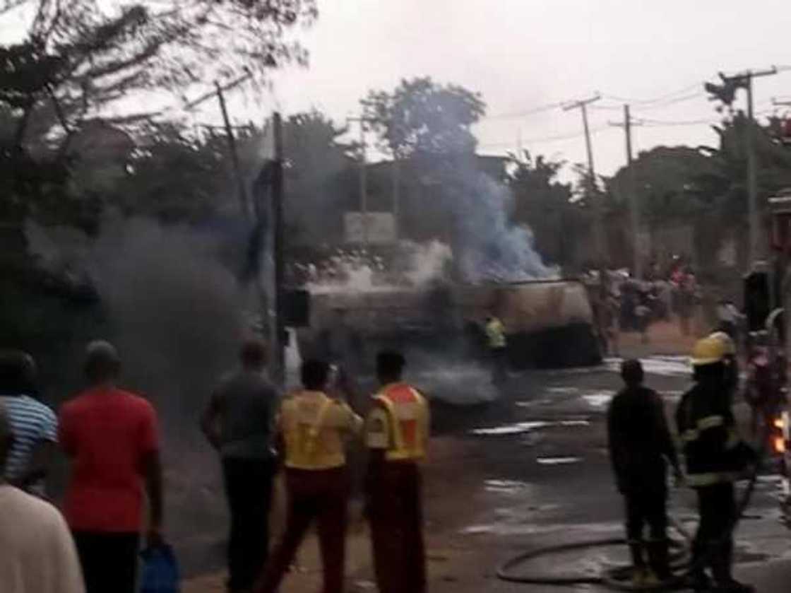 PHOTOS: Petrol Tanker Explodes In Lagos PHOTOS: Petrol Tanker Explodes In Lagos