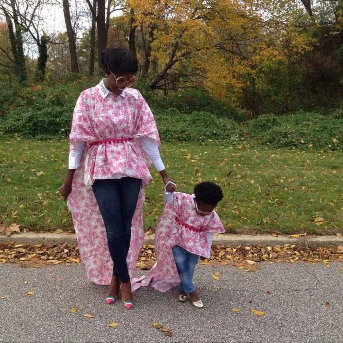 Ankara capes for mother and daughter