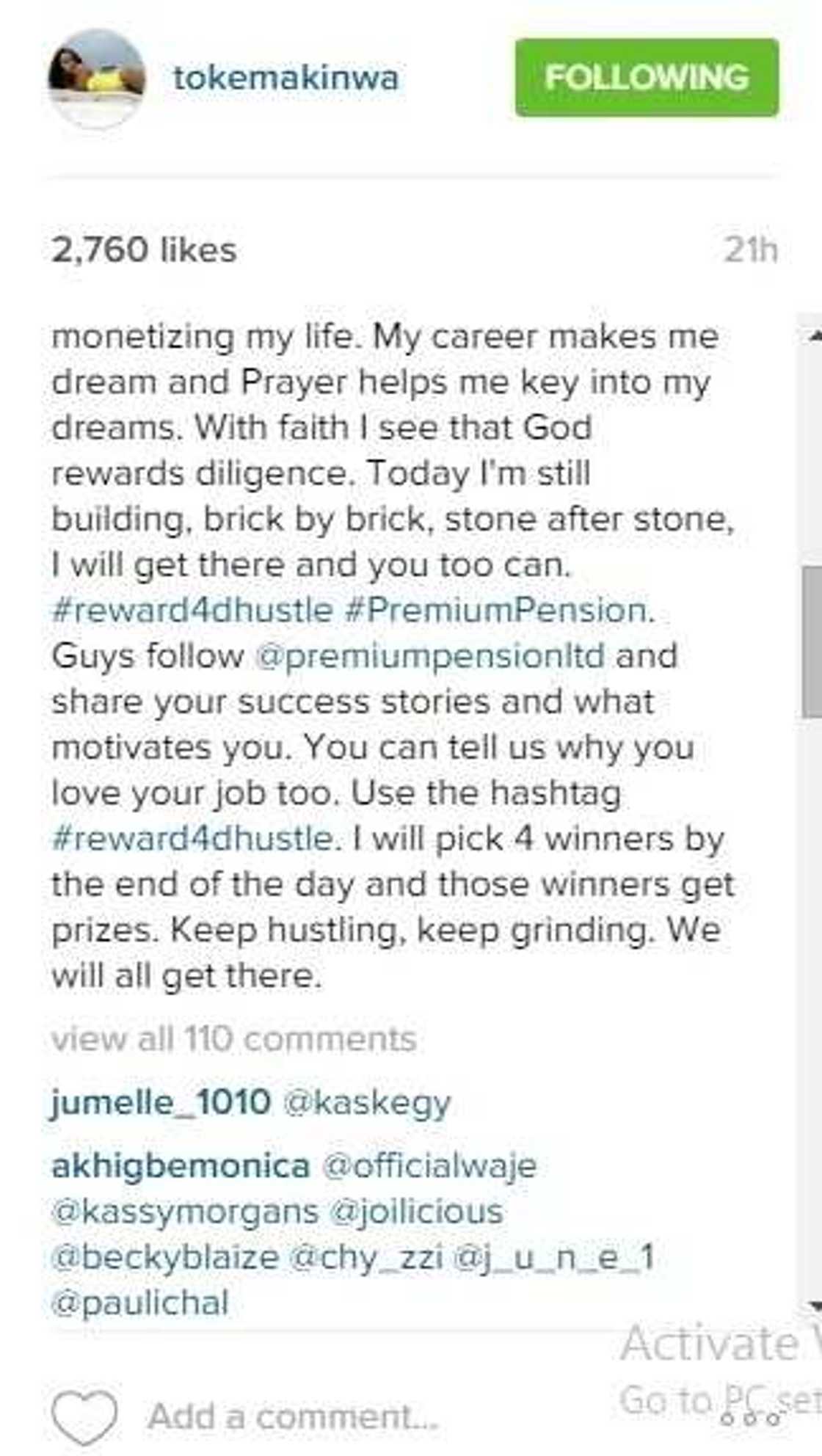 My ex-boyfriend dumped me because my dad was poor - Toke Makinwa My ex-boyfriend dumped me because my dad was poor - Toke Makinwa