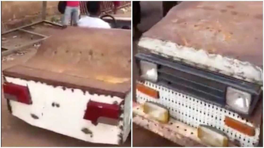 Nigerian man constructs car Nigerian man constructs car