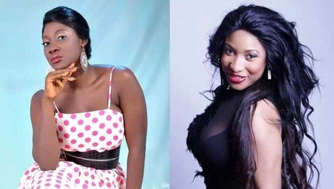 Tonto Dikeh and Mercy Johnson Tonto Dikeh and Mercy Johnson