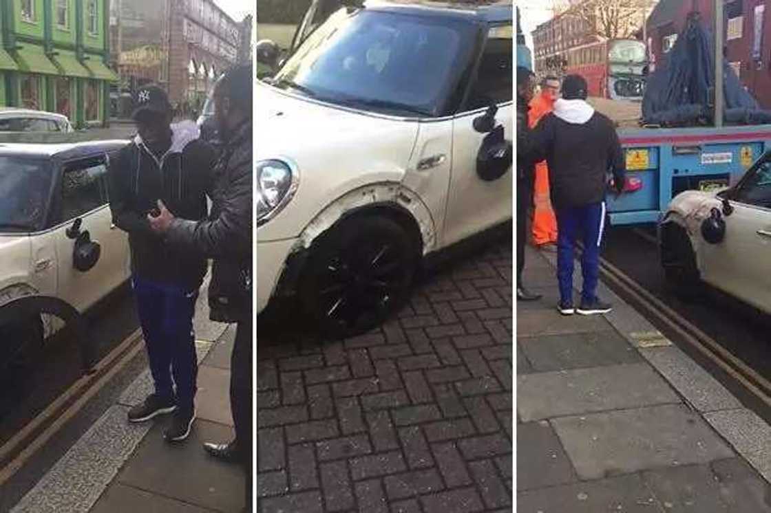 'Dan wasan Chelsea Ngolo Kante yayi hadari a hanyar zuwa filin wasa 'Dan wasan Chelsea Ngolo Kante yayi hadari a hanyar zuwa filin wasa