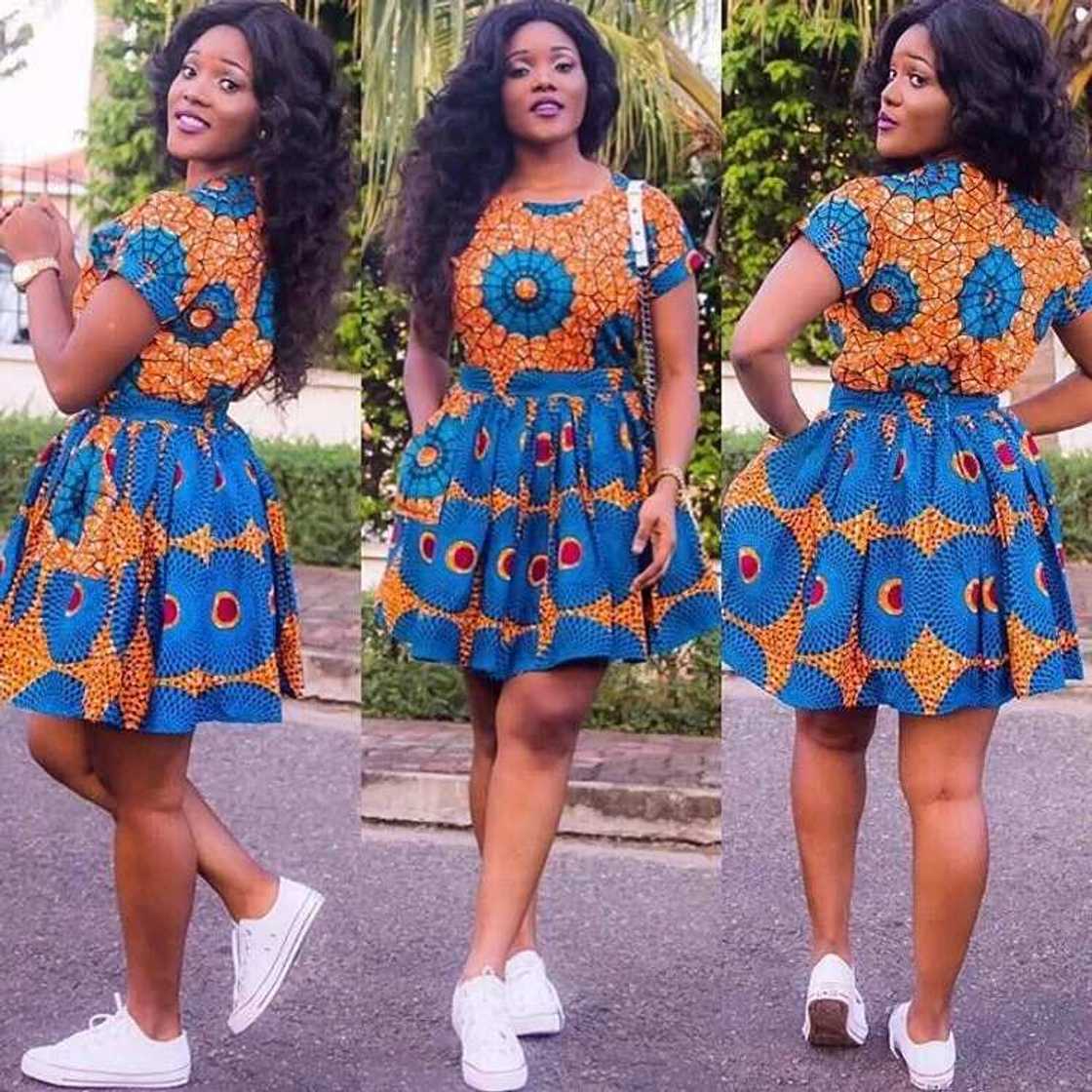 Short Ankara baby-doll dress Short Ankara baby-doll dress