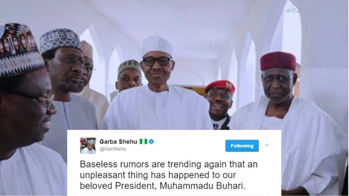 Garba Shehu says that nothing unpleasant has happened to President Buhari and there is no cause for apprehension Garba Shehu says that nothing unpleasant has happened to President Buhari and there is no cause for apprehension