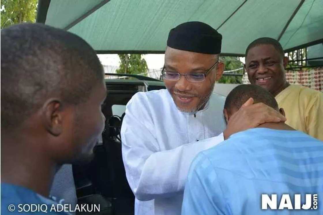 After his release from Kuje Prison, Nnamdi Kanu pays courtesy visit to Femi Fani-Kayode After his release from Kuje Prison, Nnamdi Kanu pays courtesy visit to Femi Fani-Kayode