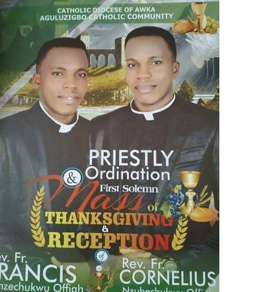 Two identical twins, Francis and Cornelius, gifted with a car as they ordained as priests Two identical twins, Francis and Cornelius, gifted with a car as they ordained as priests