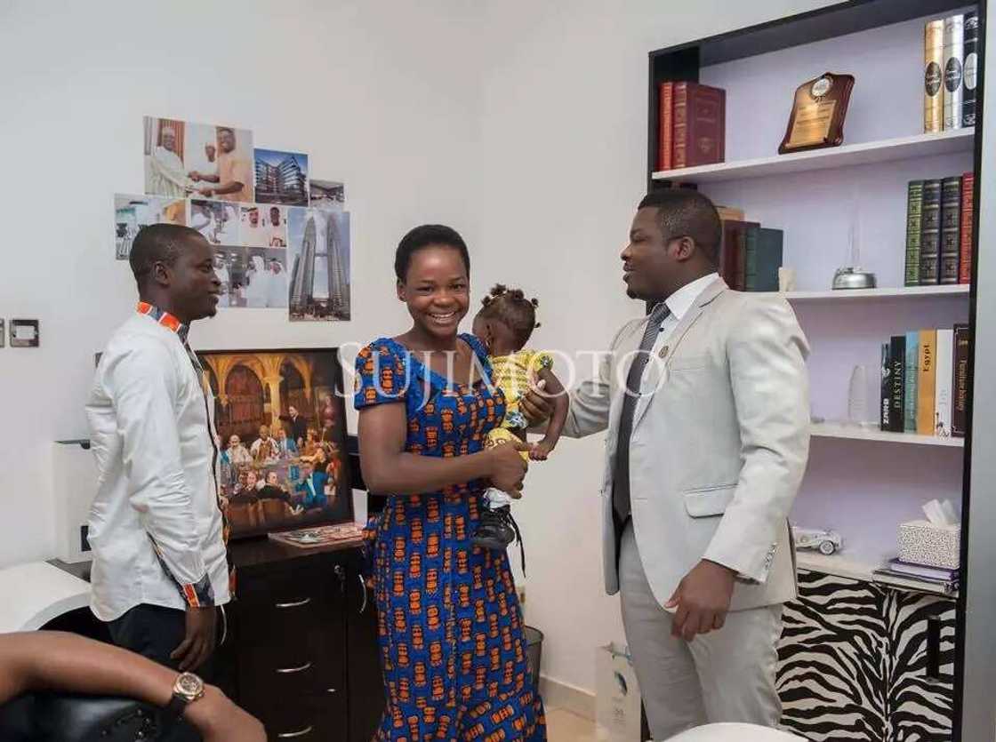 See photos of "lucky" Olajumoke in her new home