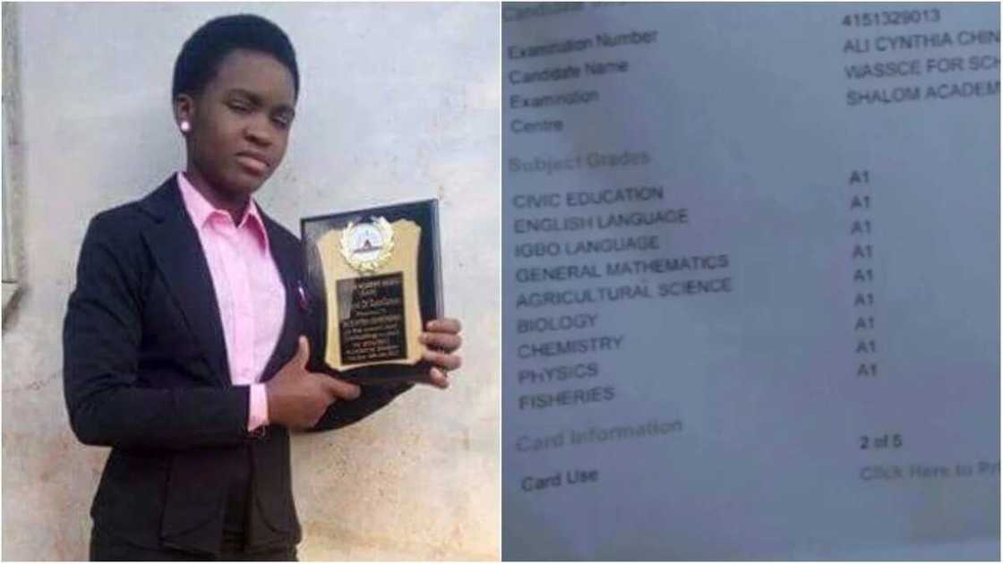 Nigerian female candidate makes nine A1 in WAEC Nigerian female candidate makes nine A1 in WAEC