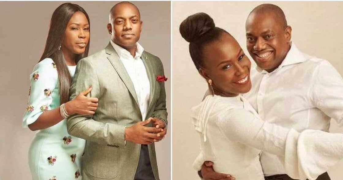 Tara tare da mijin ta Fela-Durotaye Tara tare da mijin ta Fela-Durotaye