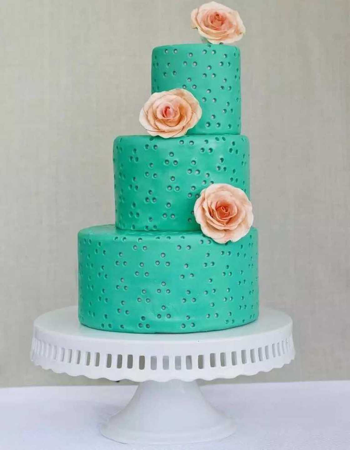 Sea green and peach wedding color combination