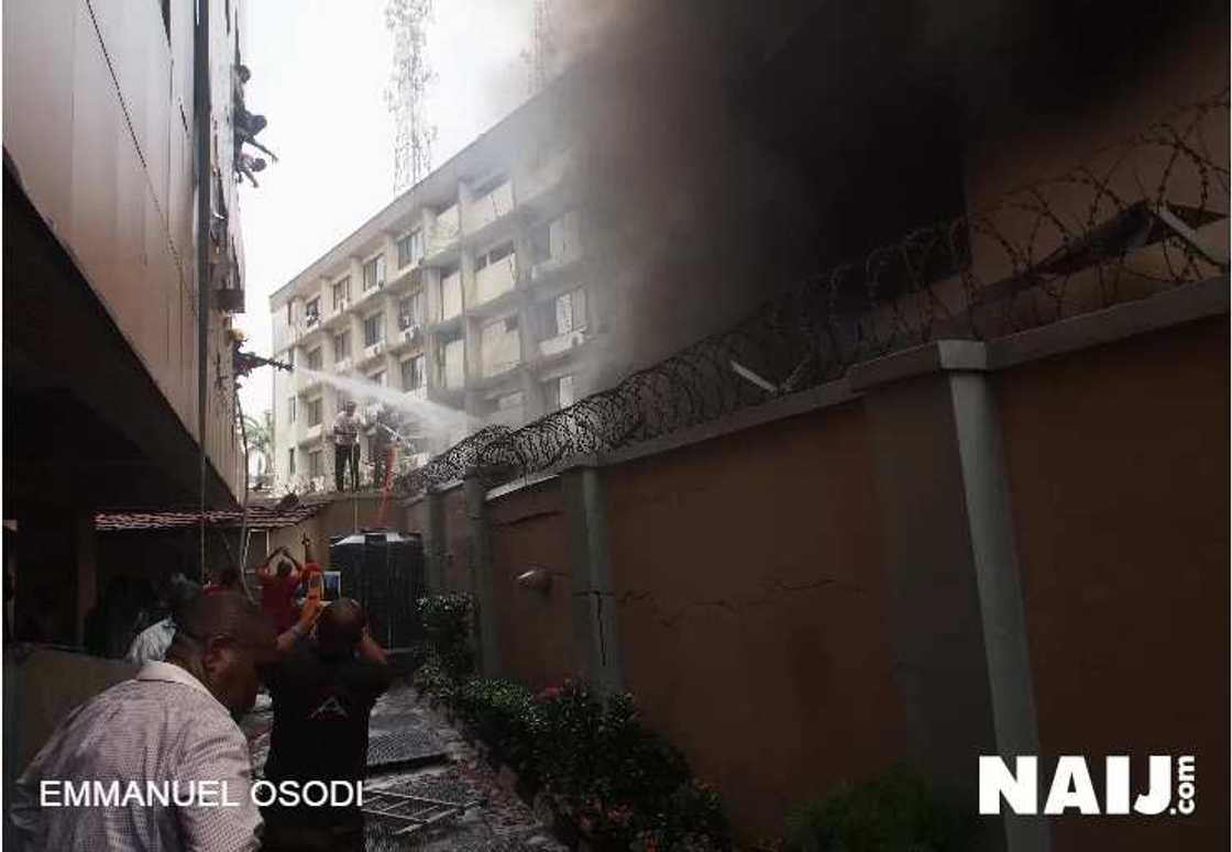 BREAKING: Samsung Digital Centre On Fire (PHOTOS)