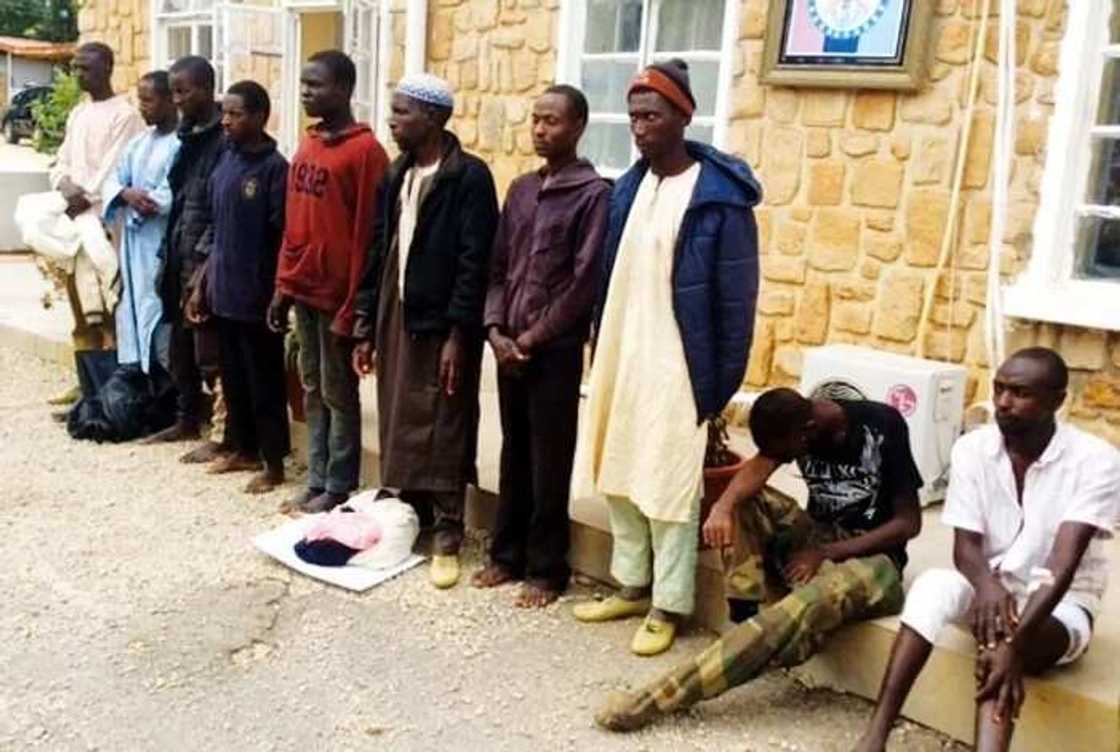 Some of the suspects. Photo source: The Nation Some of the suspects. Photo source: The Nation